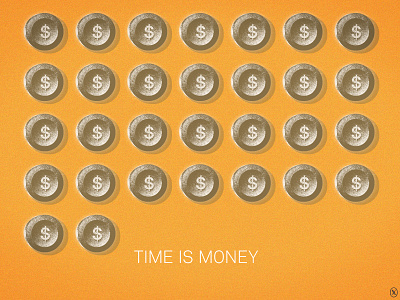 Time Is Money cover graphic icon illustration metaphor minimal symbols time 品牌 插畫