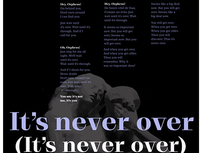 Its never over( It's never over) by Arcade Fire design flat graphic design illustration illustrator typography vector