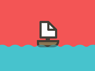 Paper Boat boat icon paper