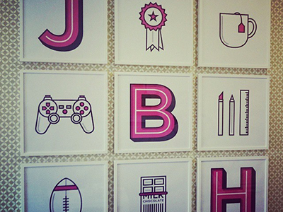 JBH Prints illustration typography vector