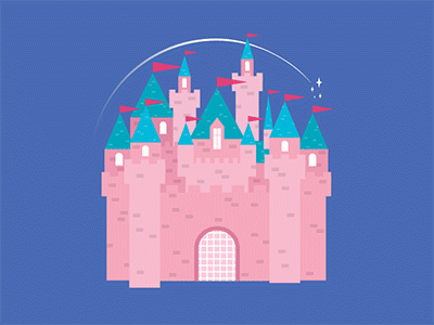 Disneyland! animation flat illustration vector video