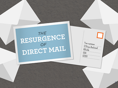 The Resurgence of Direct Mail illustration infographic vector