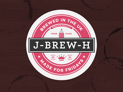 J-Brew-H illustration logo vector