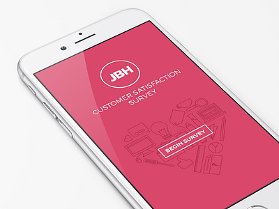 JBH Customer Survey app digital mobile ui