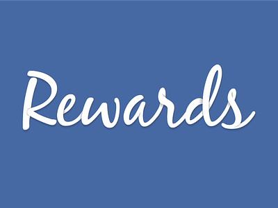 Rewards Type branding identity logo typography