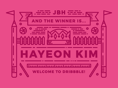 Congratulations @HayeonKim and welcome to Dribbble! dribbble illustration invite