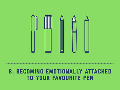 Silly Things Designers Do - #8 designer illustration line pen pens