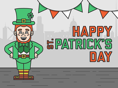 Happy Paddy's Day everyone! character illustration ireland leprachaun st patricks day