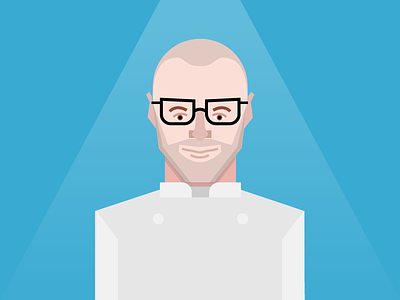 #thechefs - Heston Blumenthal blumenthal character chef flat heston illustration vector