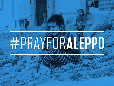 Our thoughts are with the civilians of Aleppo