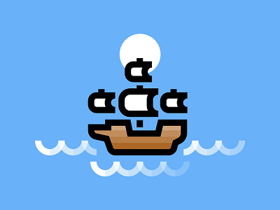 Ship boat illustration ocean sail sea ship travel