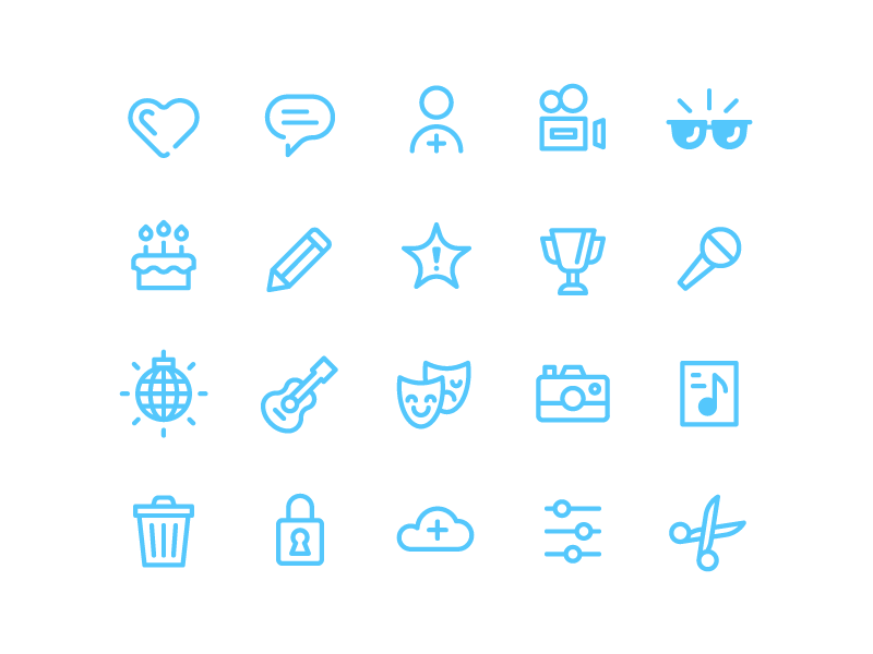 Icons by Trevor Basset on Dribbble