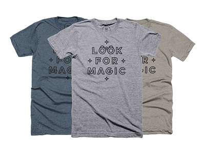 ✨ LOOK ✨ FOR ✨ MAGIC ✨ binoculars cotton bureau design magic shirt