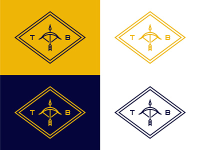 Bow & Arrow arrow bow design gold icon identity logo mark