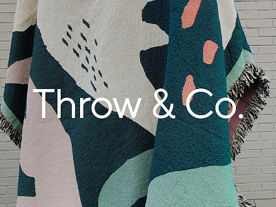 Throw & Co. art blanket design textile woven