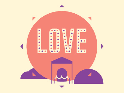 Love design illustration poster sun