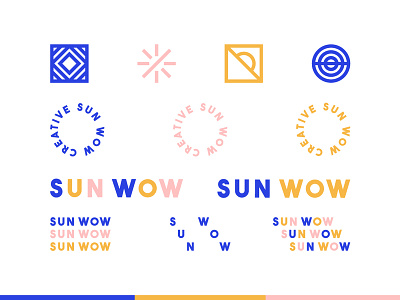 Sun Wow Creative branding design icon identity logo