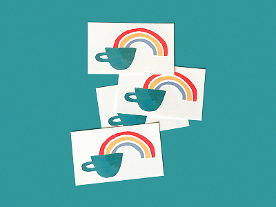 Coffee Rainbow coffee illustration illustrator rainbow tattoo