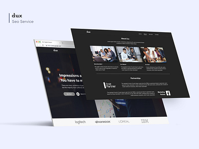 Dux Turkey website adobe xd ali.e.noghli branding design minimal parallex ui ux web website