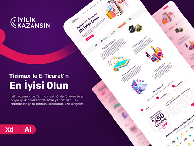 Ticimax incorporated with İyilik Kazansın adobe xd ali.e.noghli design isometrics istanbul turkey ui userexperience userinterface ux website