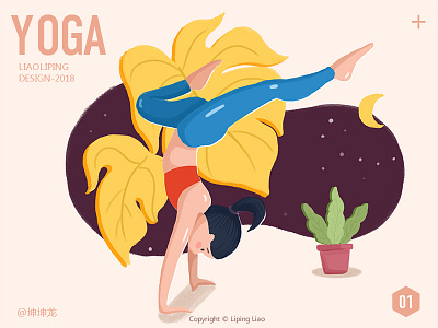 yoga illustrations ui