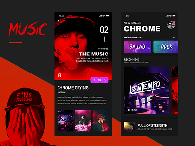 music app app design