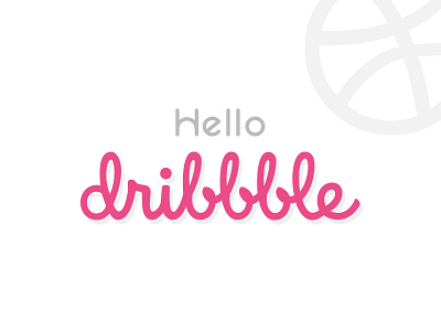 Hello Dribble! 1st shot beginning debut dribbble fora hello invitation start