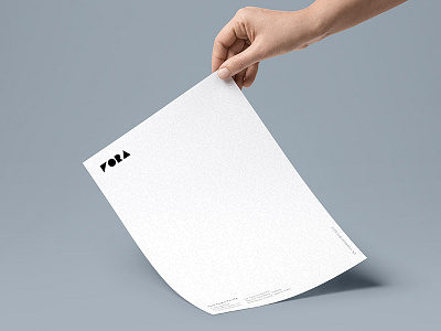 Letterhead creative design digital fora letterhead logo minimal stationery studio