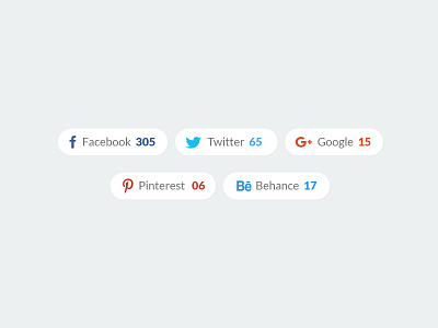 Social Share Buttons buttons design icon inspiration like minimal share social ui work