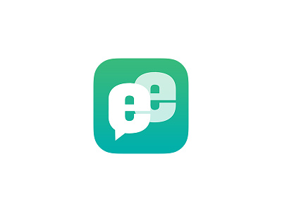 EEchat icon app barnd chat clean design icon icon design logo logo design minimal mobile app work