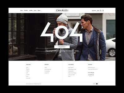 404 Page 404 page brand agency creative agency ecommerce magento store design ui ux design website work