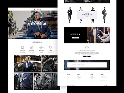 Charles Suit - Website Design brand ecommerce fashion minimal store store design suits website