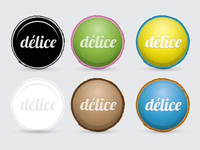Délice Logo Concept identity illustrator logo