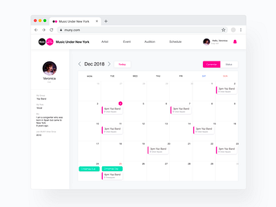 Scheduling System Web UI by Chiiing on Dribbble