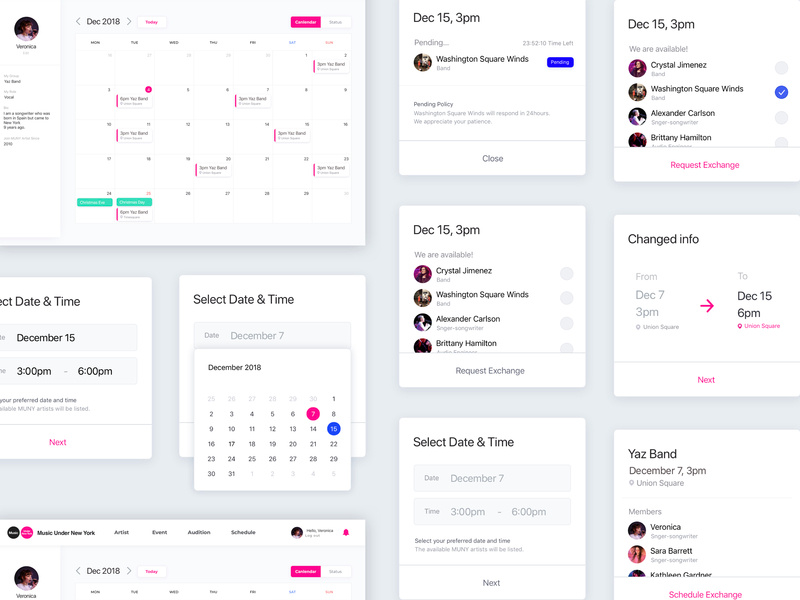 Scheduling System Web UI by Chiiing on Dribbble