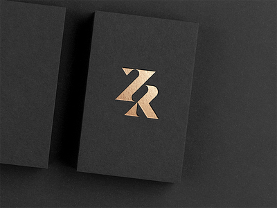 ZR luxury monogram logo