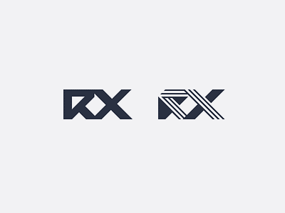 VR tech content RX monogram 360 3d branding construction equipment geometric letters lines logo machine modern monogram rx software sports structure tech technology video vr