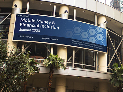 Banner design banner billboard blue business design economic event financial forum minimalist modern redesign summit web banner