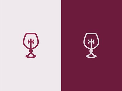 Wine & key logo branding dine elegant glass key line logo luxury medieval minimalist modern restaurant shop store wine wineglass winery