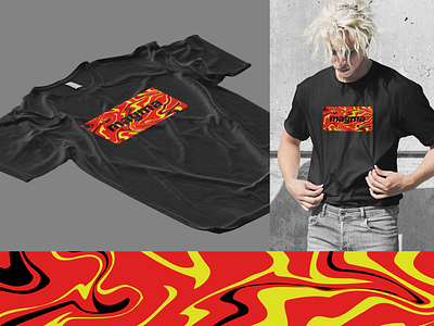 Lava t-shirt print