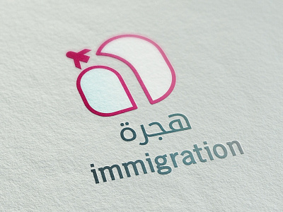 Immigration design graphic logo vector