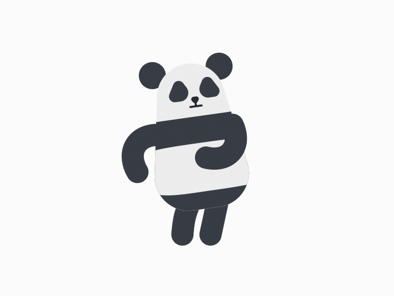Panda Dance after effect animal animation character dance illustration loop panda