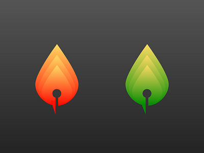 Flame logo colorful logo flame graphics green logo illustration logo design red logo sketch theme