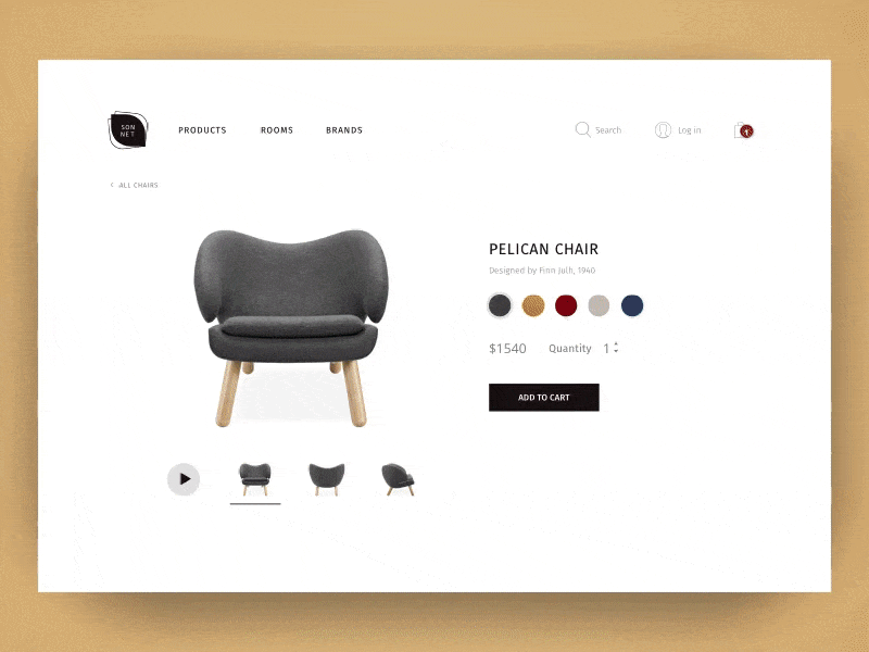 Furniture Shop animation e commerce furniture interaction design shop sketch app store ui design ux web design