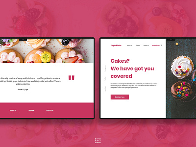 Cake Website UI Design