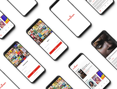 App Design Concept for RovingHeight (An Online bookstore) adobexd app bookstore design flat ui ux
