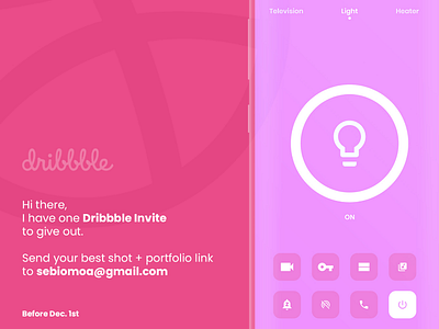 Dribbble Invite.