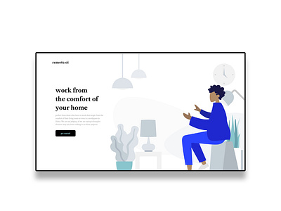 Website header designed with Adobe XD