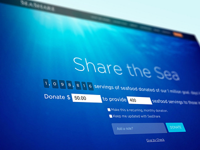 Sea Share craft cms css html ui ux