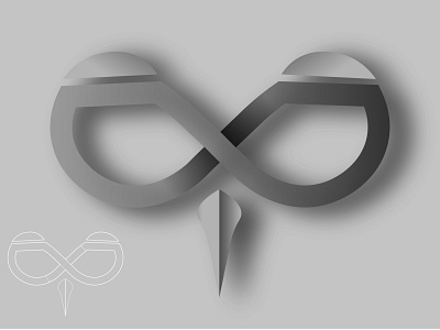 . eyes icon infinity inspiration logo logo development owl owl logo process symbol